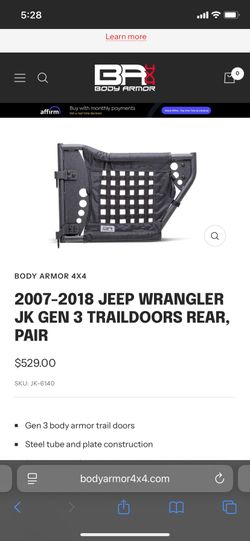 NEW JEEP WRANGLER JK DOORS 