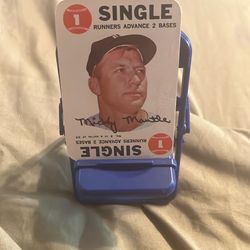 RARE 1968 Mickey Mantle Game Card
