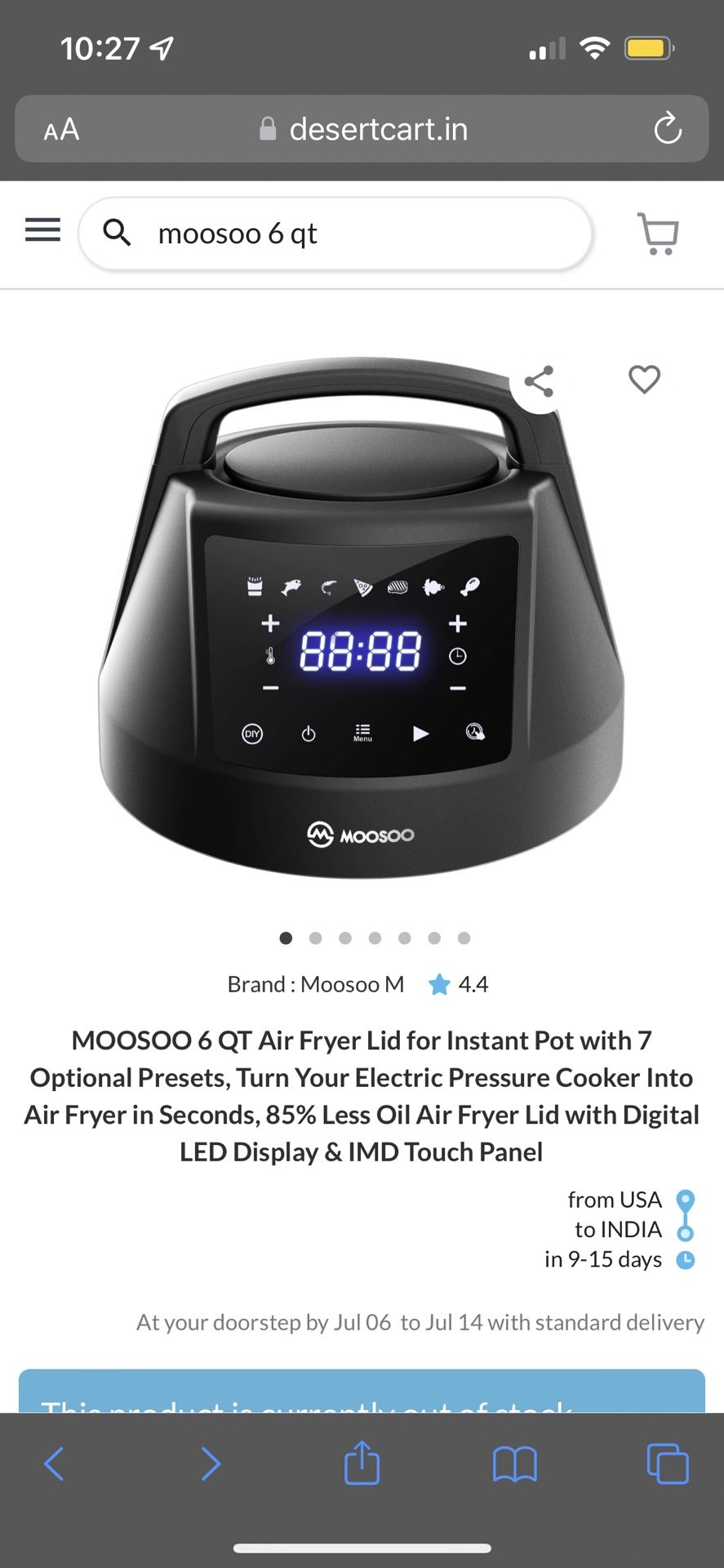 Moosoo Roaster For Instant Pot -6qt