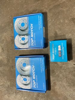 Top Notch & DFC Brake Rotors and Pads Kit for 2019 Nissan Sentra 1.6L Turbo