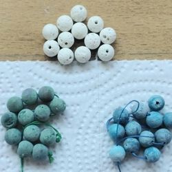 Blue Green White Gemstone Beads For Jewelry Making