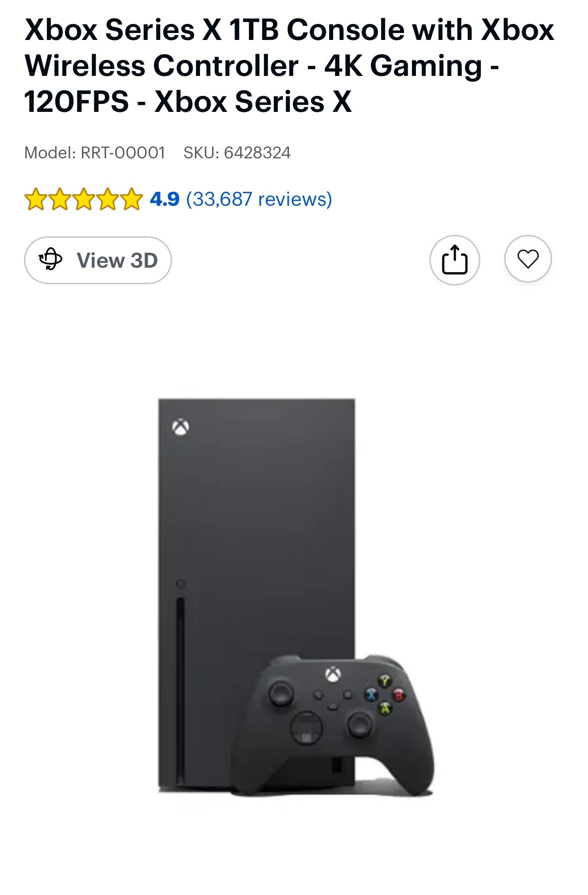 Xbox Series X 1TB With 2 Controllers