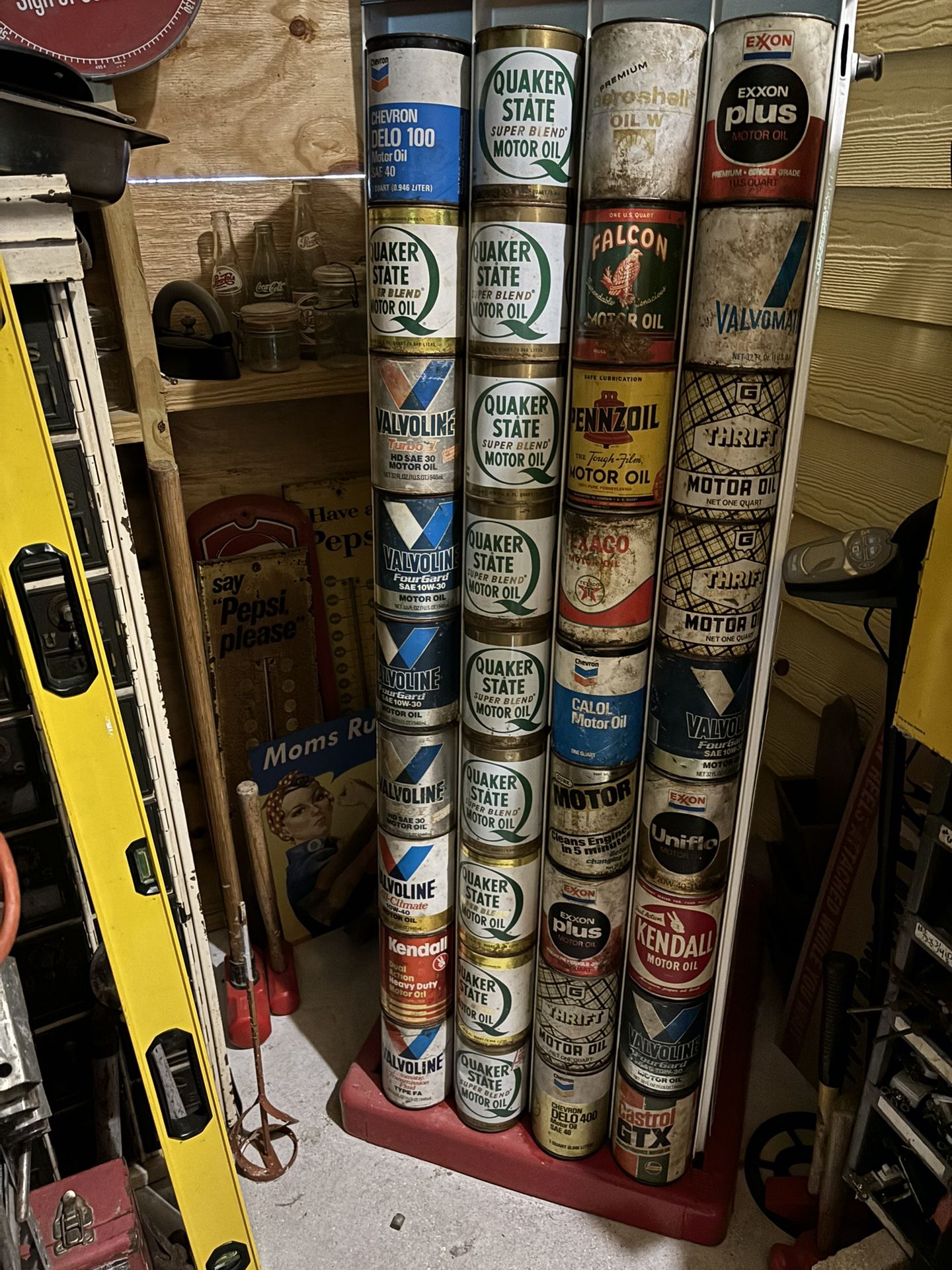 Antique Gas Station Oil Rack