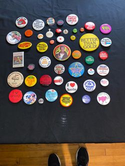 Vintage Pinback Button Collection Lot of 50+