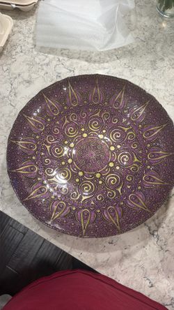 Decorative metal bowl