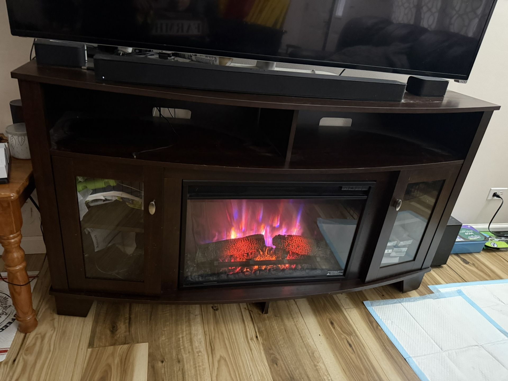 Tv Stand With Electric Fireplace