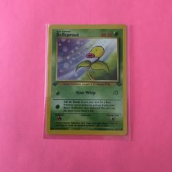 1st Edition Bellsprout 49/64 Pokemon Card from Jungle