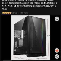 LIAN LI O11 Dynamic XL – Black | Tempered Glass | E-ATX Full Tower PC Case