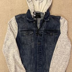 Men’s denim sweatshirt jacket 