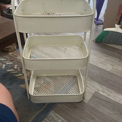 3 Shelf Cream Color Cart