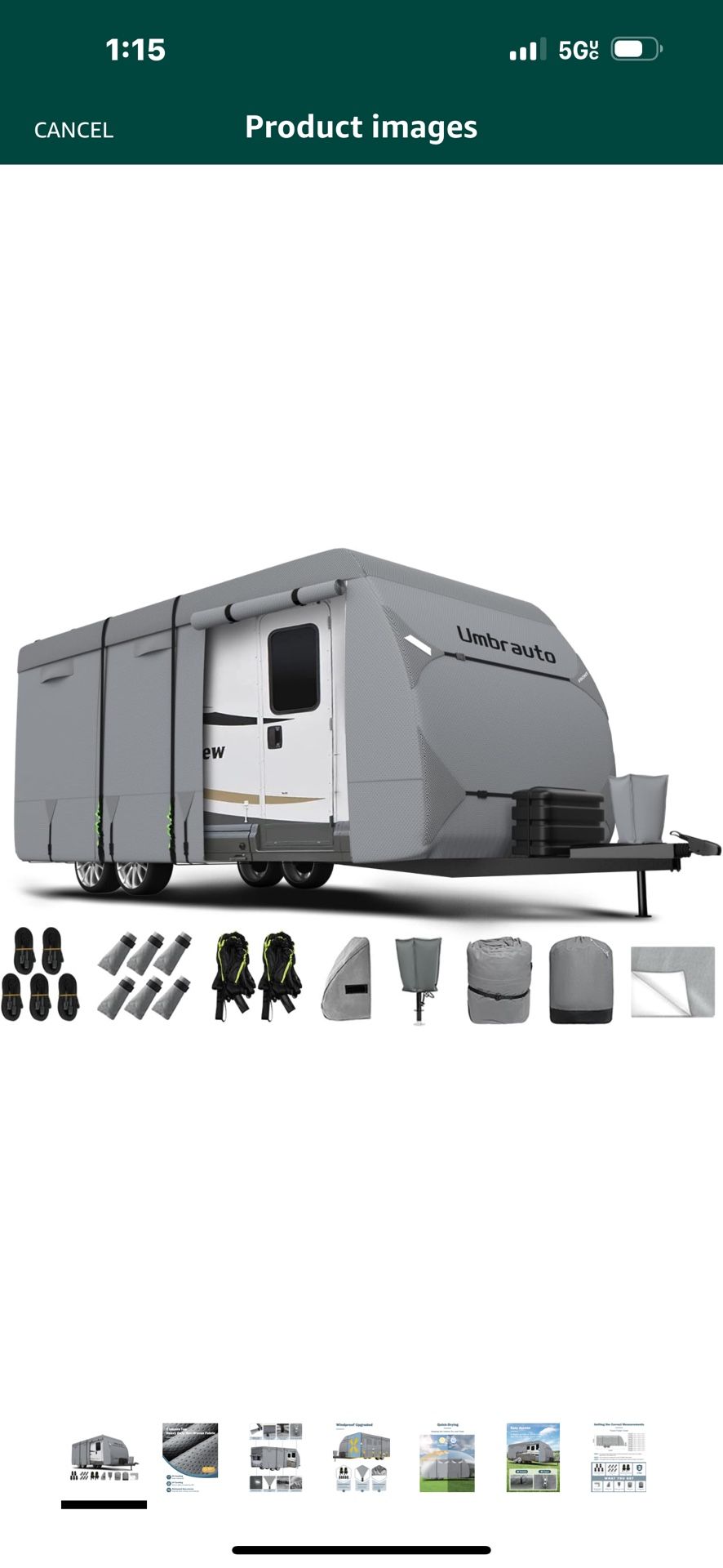 RV Camper Toy Hauler Cover