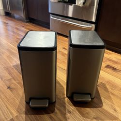 Two Kohler Step Trash Cans Soft Close