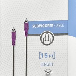 Insignia - 15 Subwoofer Cable - Black Purple $8