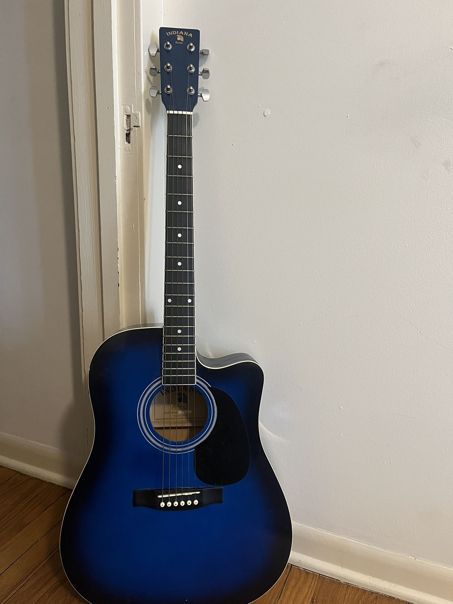 Blue Indiana Scout Guitar