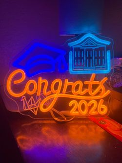 Congrats 2026 Graduation LED Neon Sign