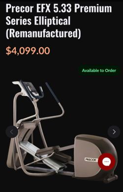 Precor 5.33 elliptical mint condition