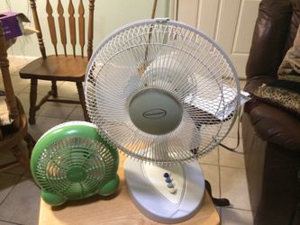Features comforts fan For top desk $ 40 For 2 Fan