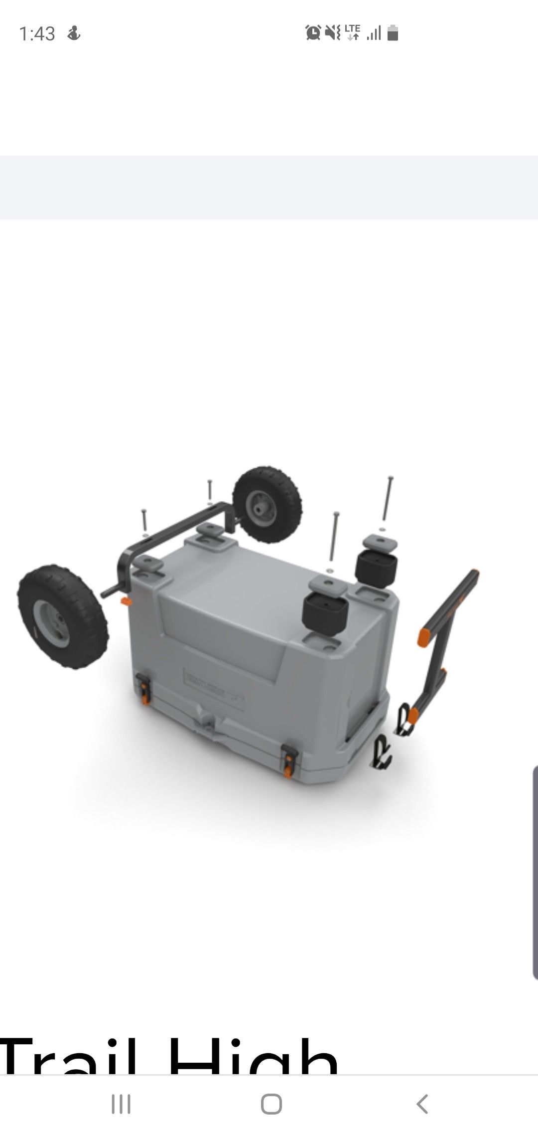 Ozark trail wheel and handle kit for coolers