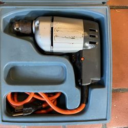 Black & Decker Electric Drill 3/8” 7116 Corded with Case