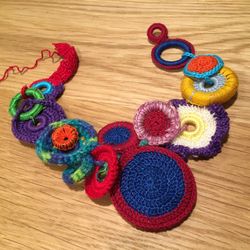 Crochet necklace locally made