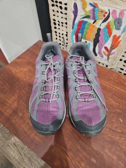 Purple and Gray Trail Sneakers Columbia
