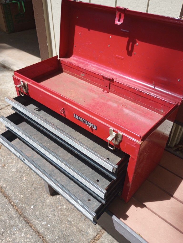 Portable Craftsman Toolbox With Drawers