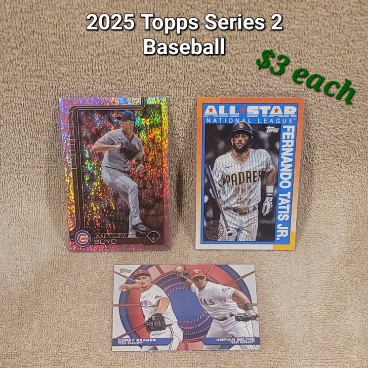 $3 EACH * 2025 TOPPS BASEBAL INSERT AND PARALLEL CARDS MLB 35th ANNIVERSARY DYNAMIC DUOS PINK HALO