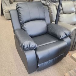 Brand New Individual Black Reclining Manual Chair Only