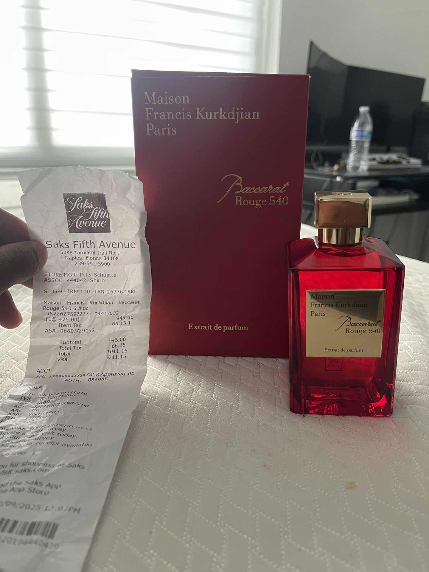 Baccarat Rouge 540 Red 6.8oz/ 200ml