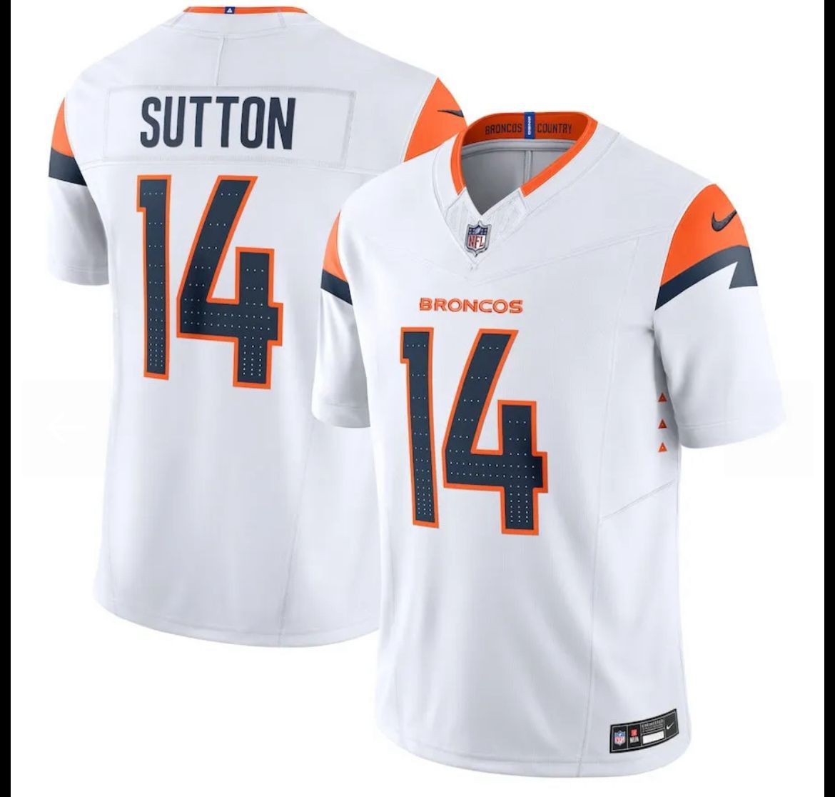 Broncos Sutton Jerseys Small Thur 3xxx