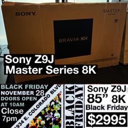 85 INCH SONY Z9J MASTER SERIES SONY TV BLACK FRIDAY TV SALE SUPERBOX VSEEBOX S6 S7 TVs X Box Ps5 