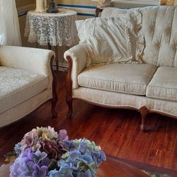 2 Antique Chairs And Couch