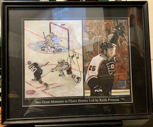 Autographed Philadelphia Flyers Keith Primeau OT Win