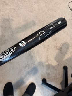 Mike Trout Signed Bat - 2012 ROY Inscription