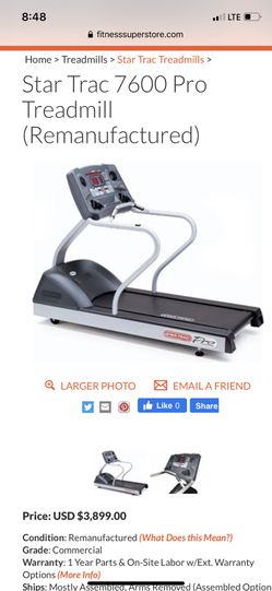 Treadmill star trac pro
