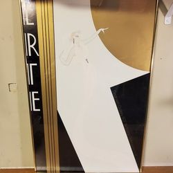 ERTE POSTER- DECO LADY - DYANSEN GALLERY 90TH BIRTHDAY - 1982 IMPRESS GRAPHICS