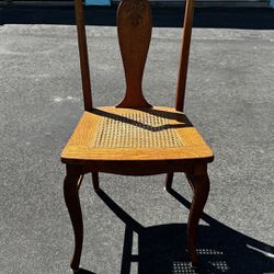 Caned Seat High-back Dining Chair 