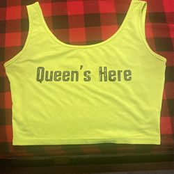 Neon Tank Crop Top For Sale 