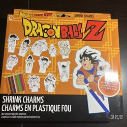 New Dragonball Z Anime DIY Shrink Charms - 12 Charms, Stands, and Pencils