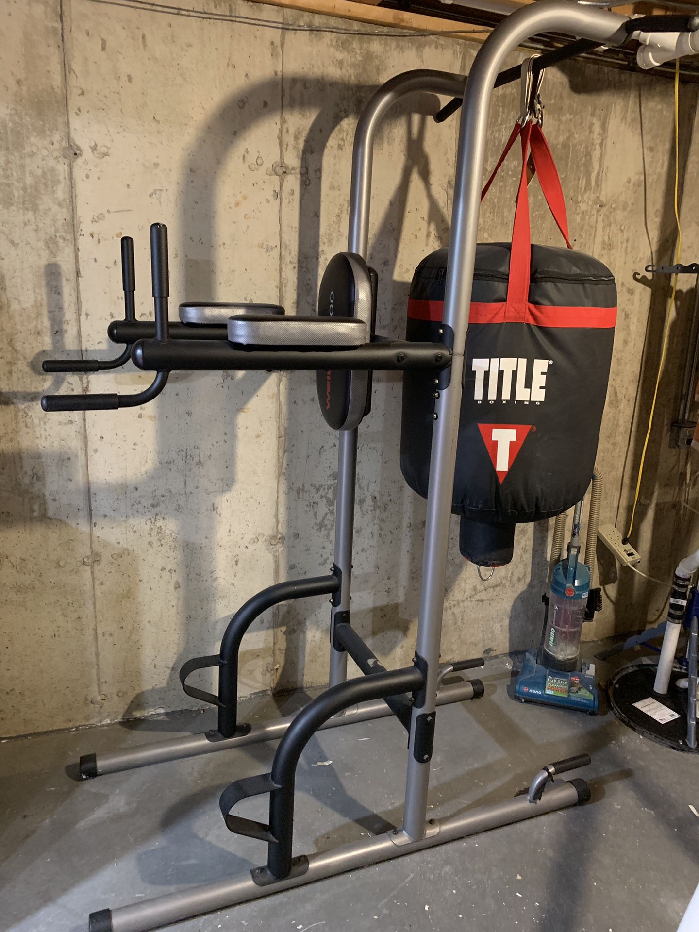 TITLE Heavy Bag/Speed Bag Stand With Bag