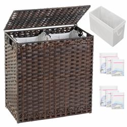 New Sort laundry by color to prevent staining positive aspect  Removable bags lift out easily to carry to washer positive aspect  Switch between one l