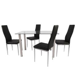 Dinning Set Black ⚫️  Juego De Comedor Negro 