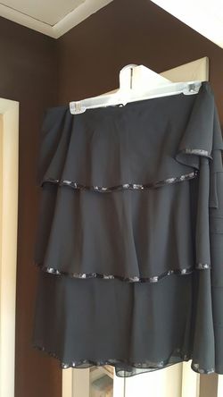 Calvin Klein brand new layered skirt with sequins