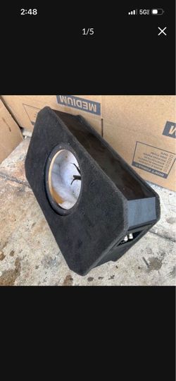 Q-Power Shallow Single 8” Sealed Truck Subwoofer Enclosure Sub Box