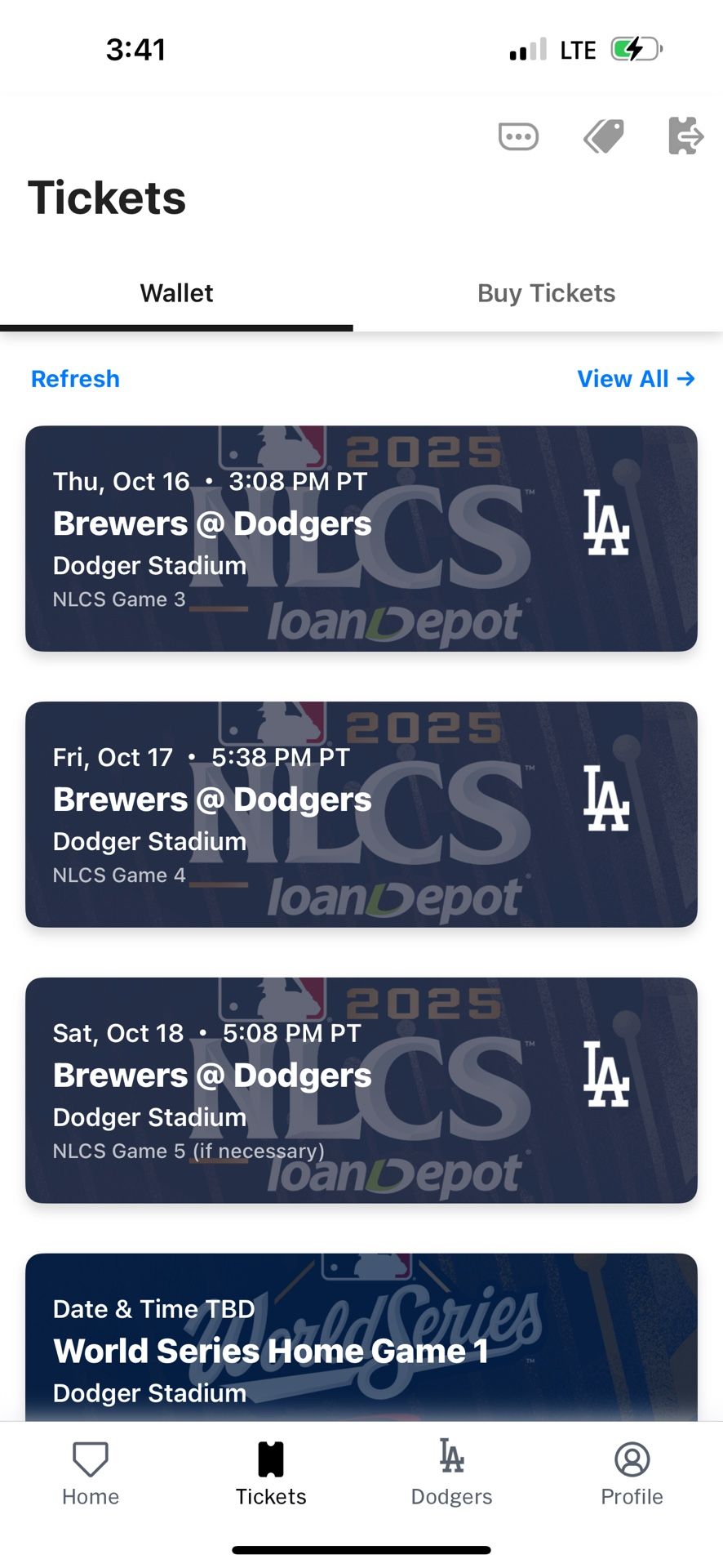 2 Tickets For Sale Thursday 16 Game Starts At 3:08