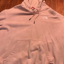 North face Light Pink Hoodie Size Large