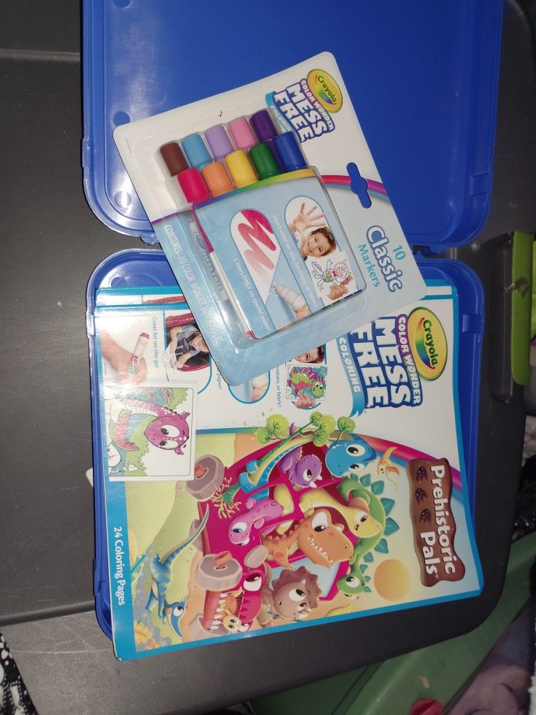 Color Free Markers Only Marks The Paper It Come With Which Is Two Doodle Books And Carring Case
