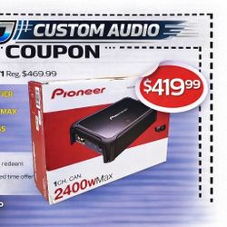 Pioneer GM-DX971 Class D Mono Amplifier 2400 Watts Subwoofer Amp 1 Channel 🚨 Payment Options Available 🚨 No Credit Needed 🚨 