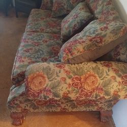 Ashley Sofa And Love Seat Set Rustic Floral.