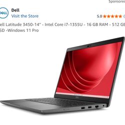 Dell Latitude 3450 - 14" - Intel Core i7-1355U - 16 GB RAM - 512 GB SSD -Windows 11 Pro